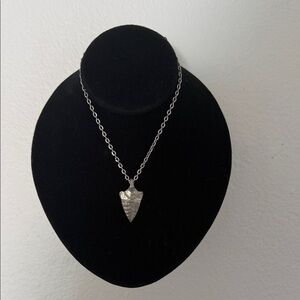 SilverTone  Arrowhead Pendant Necklace